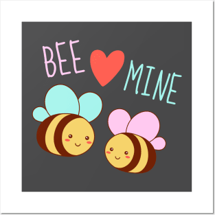 Bee Mine! - Cute Love Bees Posters and Art